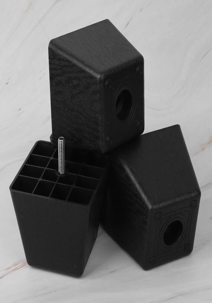 Carton de 100 Pieds de Support pour Meuble, Forme Carrée, en Plastique – Image 2
