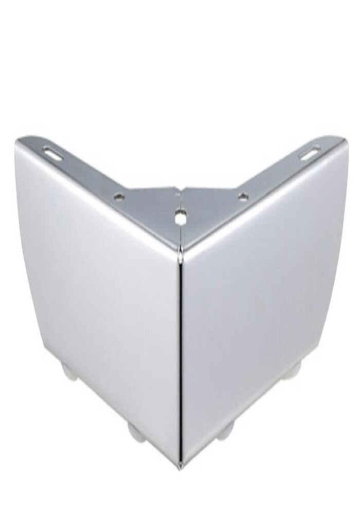 Carton de 100 Pieds de Support pour Meuble, Forme en L, en Métal Chromé – Image 5