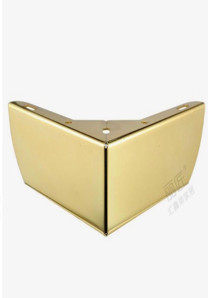 Carton de 100 Pieds de Support pour Meuble, Forme en L, en Métal Doré – Image 7